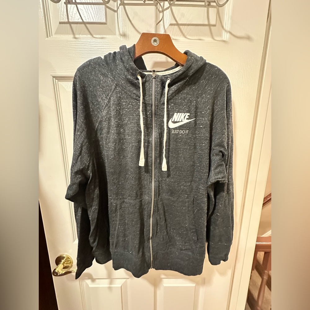 Nike Women's Charcoal Full-Zip Hoodie